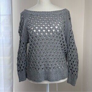 AMERICAN EAGLE fisherman knit cotton SWEATER SIZE S